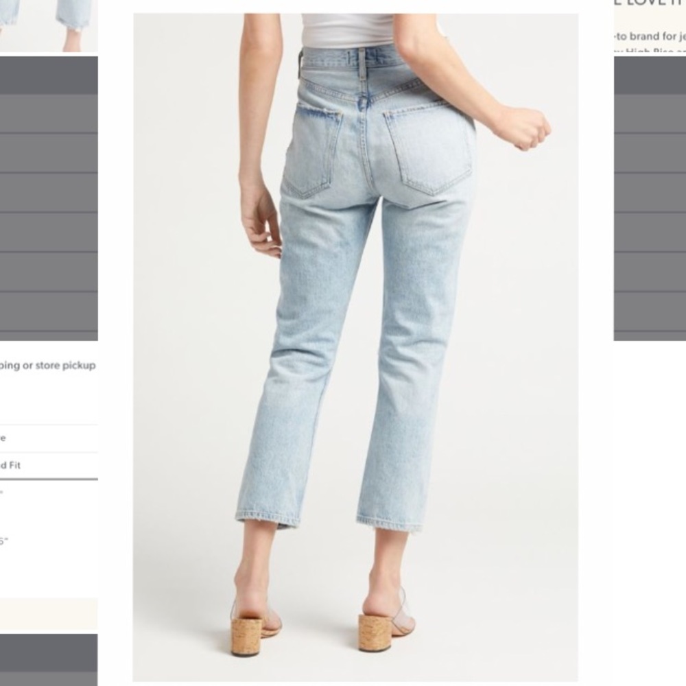 Agolde Riley High Rise Straight Jeans NWT - Picture 2 of 6